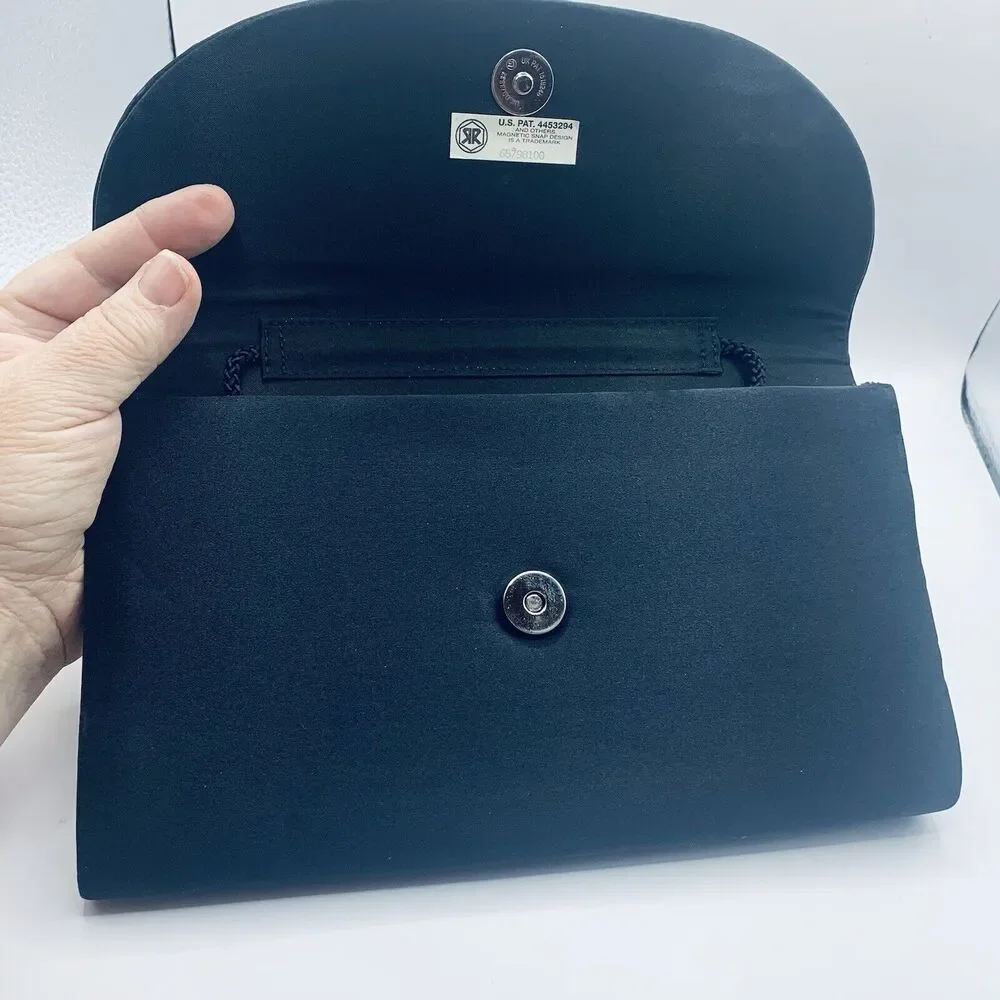 Hilllard And Hanson Black Vintage Clutch